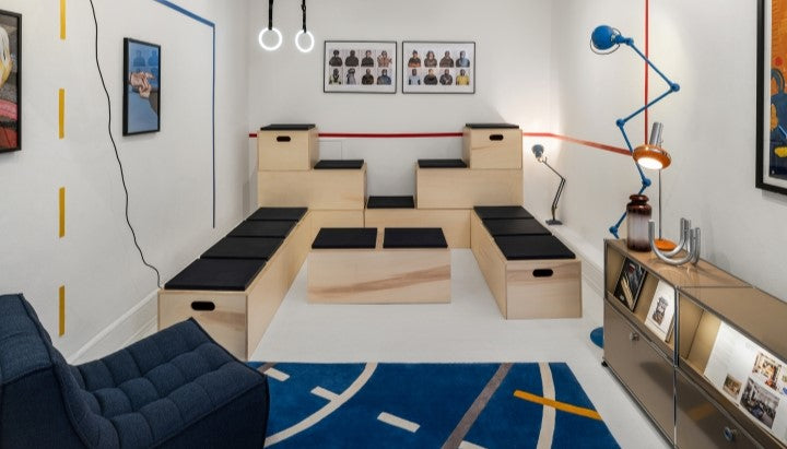 New Balance's community space during the London marathon with USM