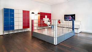 USM France has an Olympic themed showroom installation